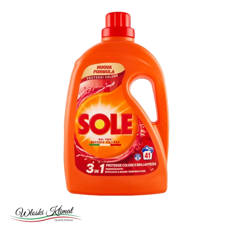 Płyn do prania tkanin COLORE SOLE Proteggi 1,845ml - widok z przodu / opakowanie