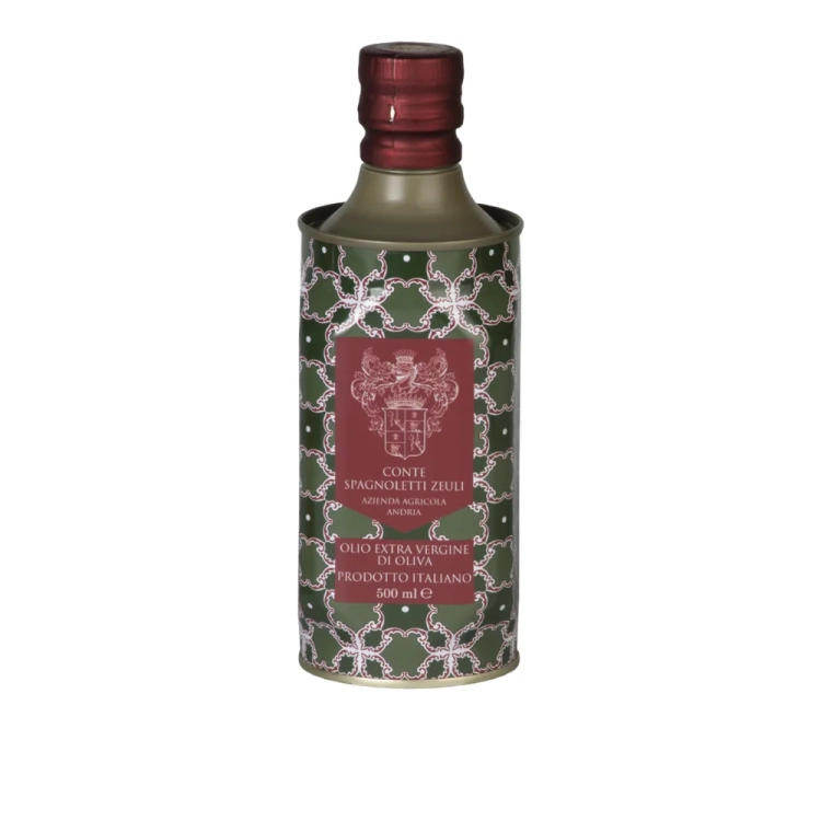 Oliwa Extra Vergine Italiano SPAGNOLETTI  500 ml - widok szczegółowy 2