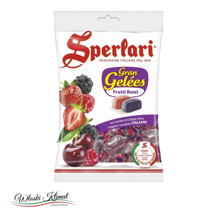 Cukierki Gran Gele Frutti Rossi Sperlari 175 g - widok z przodu / opakowanie