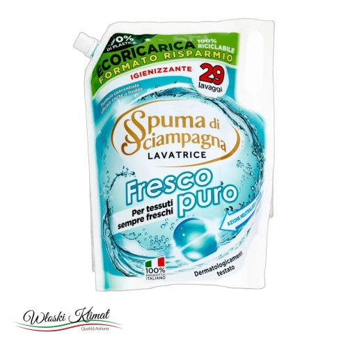 Płyn do prania Fresco Puro Spuma di Sciampagna zapas 1,305L - widok z przodu / opakowanie