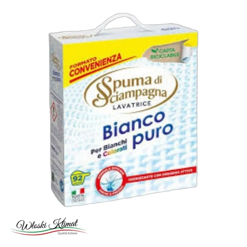 Proszek do prania uniwersalny Bianco Puro 92 prania Spuma di Sciampagna 4,14kg - widok z przodu / opakowanie