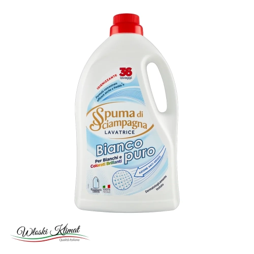 Płyn do prania (białe i kolorowe) Bianco Puro Spuma di Sciampagna 1,62L - widok z przodu / opakowanie