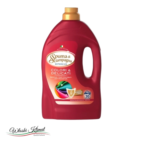 Płyn do prania tkanin kolorowych Colore Spuma di Sciampagna 1350ml - widok z przodu / opakowanie