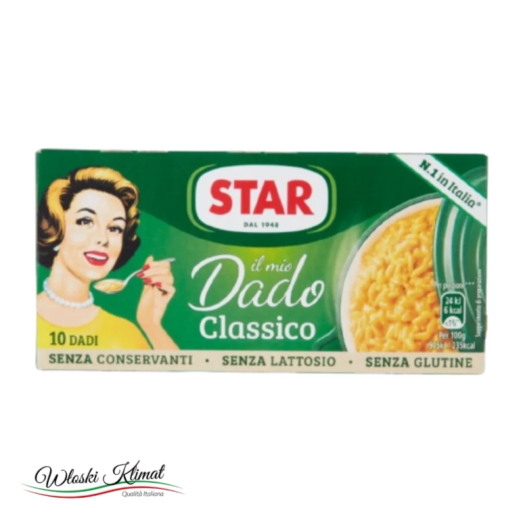 Bulion w kostkach klasyczny 10 szt. Dado Classico STAR 100g - widok z przodu / opakowanie