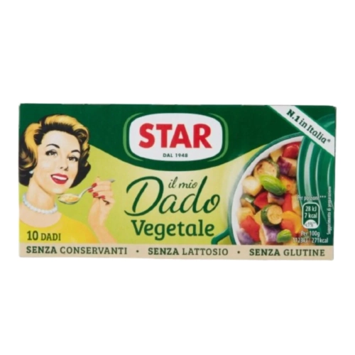Bulion w kostkach warzywny Vegetale Dado x10 STAR 100g - widok szczegółowy 2