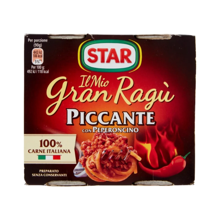 Ragu z mięsem pikantne STAR 2 x 180 g - widok szczegółowy 2