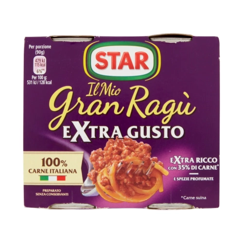 Ragu z mięsem Extra ragu STAR 2 x 180 g - widok szczegółowy 2