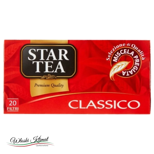 Herbata w saszetkach Tea Classico 20 saszetek STAR 30g - widok z przodu / opakowanie