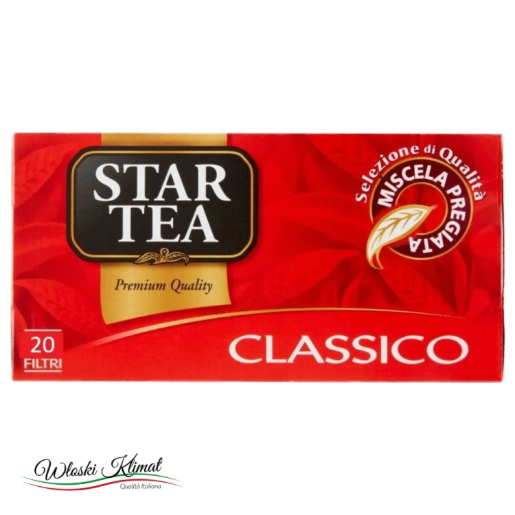 Herbata w saszetkach Tea Classico 20 saszetek STAR 30g - widok z przodu / opakowanie