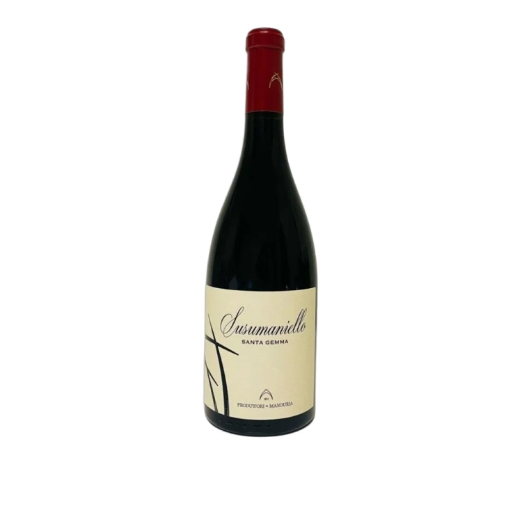 Wino czerwone wytrawne Santa Gemma Susumaniello Produttori di Manduria 750ml - widok szczegółowy 2
