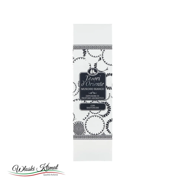 Dyfuzor zapachowy Piżmo Muschi Bianco Tesori d'Oriente 200 ml - widok z przodu / opakowanie