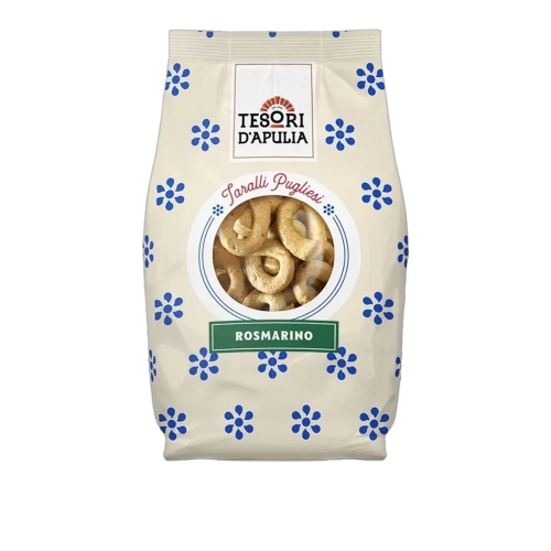 Taralli z rozmarynem Tesori d'Apulia 400g - widok szczegółowy 2