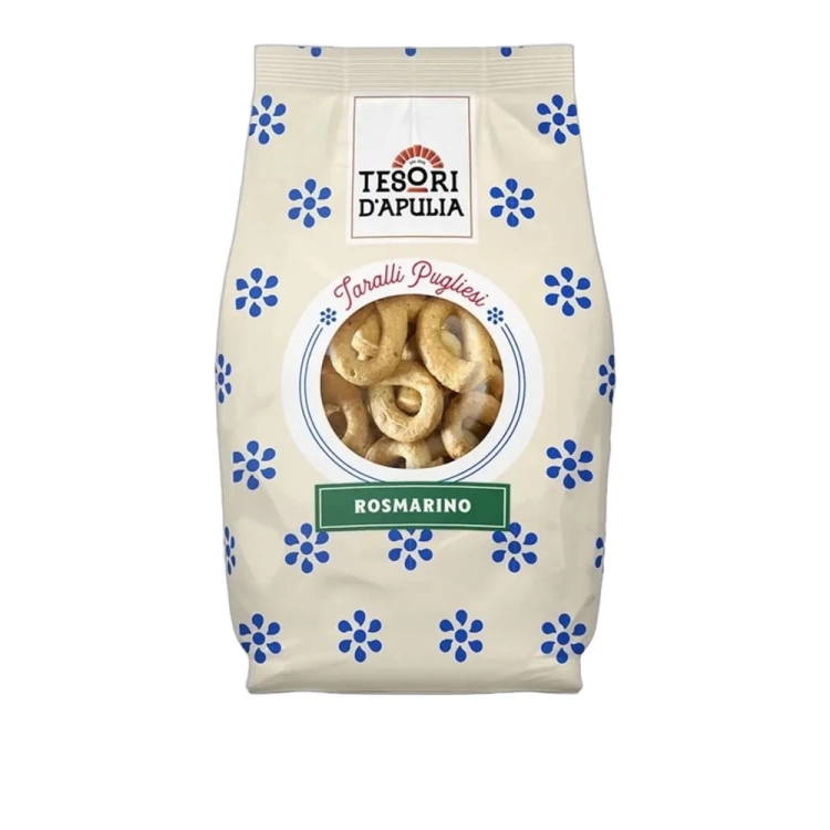 Taralli z rozmarynem Tesori d'Apulia 400g - widok szczegółowy 2