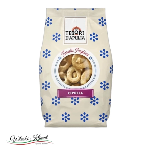 Taralli cebulowe Cipolla Tesori d'Apulia 400g - widok z przodu / opakowanie