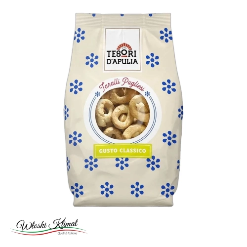Taralli klasyczne Gusto Classico Tesori d'Apulia 400g - widok z przodu / opakowanie