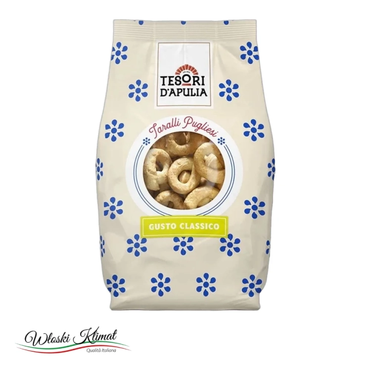Taralli klasyczne Gusto Classico Tesori d'Apulia 400g - widok z przodu / opakowanie