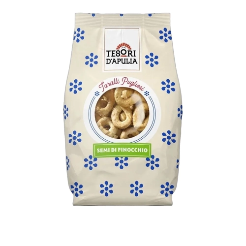 Taralli z nasionami kopru włoskiego Finocchio Tesori d'Apulia 400g - widok szczegółowy 2