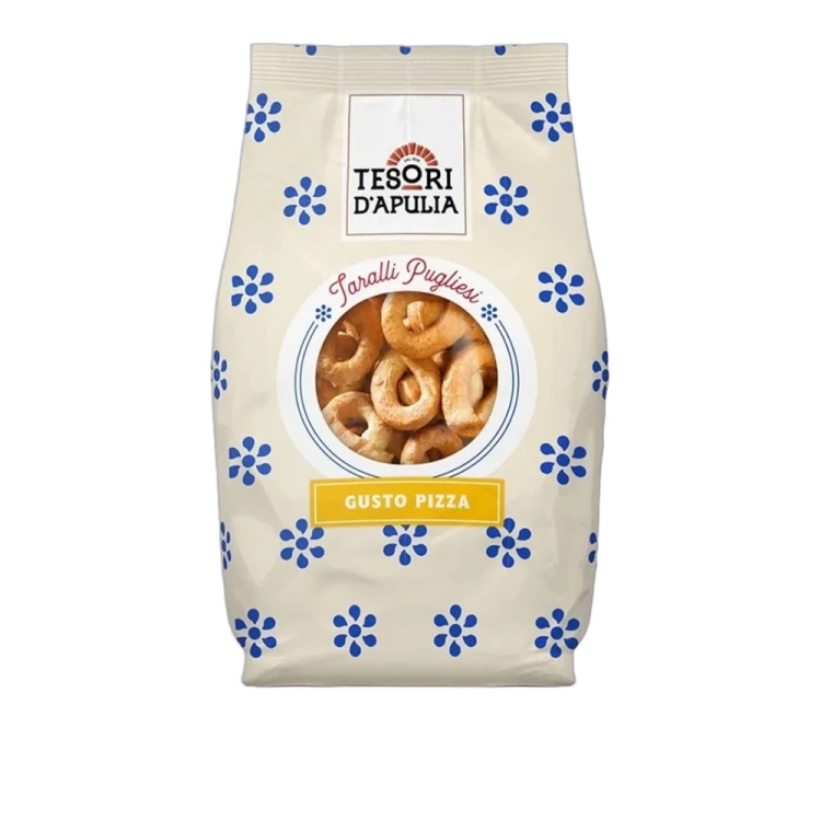 Taralli o smaku pizzy Gusto Pizza Tesori d'Apulia 400g - widok szczegółowy 2