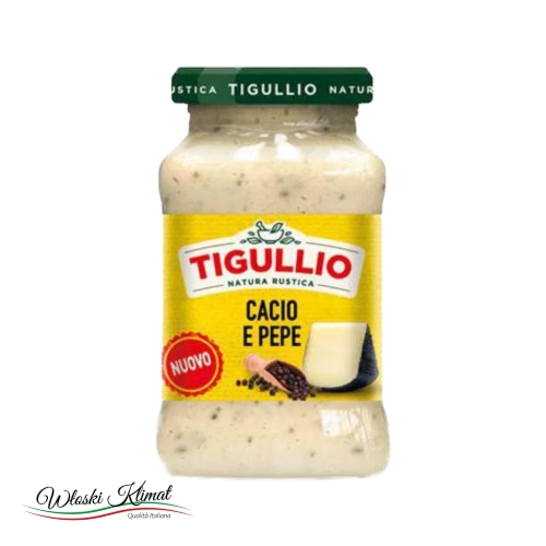 Sos z Serem i Pieprzem pesto Cacio e Pepe Tigullio 185g - widok z przodu / opakowanie