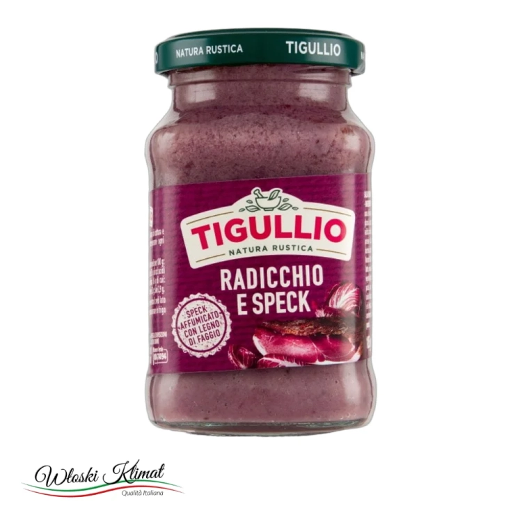 Sos Tigullio Radichio e Speck 185g - widok z przodu / opakowanie
