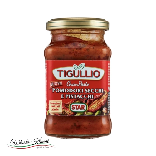 Sos Tigullio suszone pomidory i pistacje 190 g - widok z przodu / opakowanie