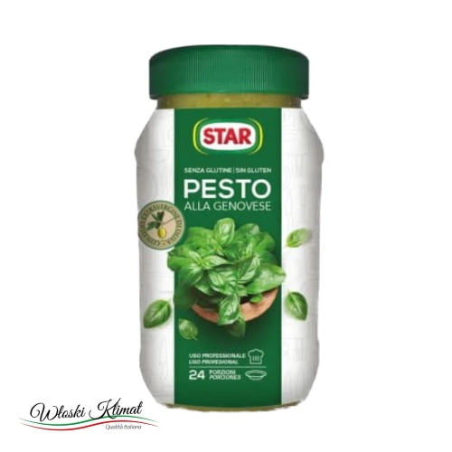 Pesto alla Genovese STAR bez glutenu 930g - widok z przodu / opakowanie