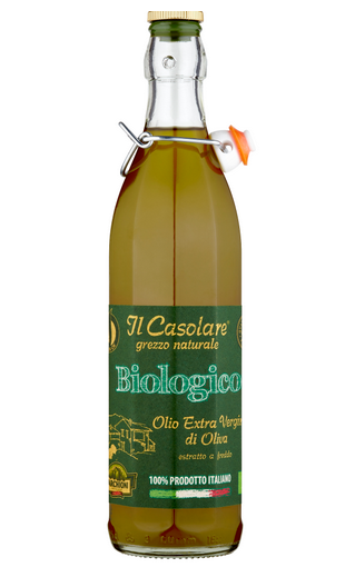 Il Casolare Oliwa z oliwek Extra Vergine BIO 750ml EAN:8007153005663. Oliwa z oliwek z pierwszego tłoczenia, niefiltrowana, charakteryzuje się intensywnym, owocowym aromatem oraz wyważonym smakiem, z delikatnie pikantnym posmakiem.
