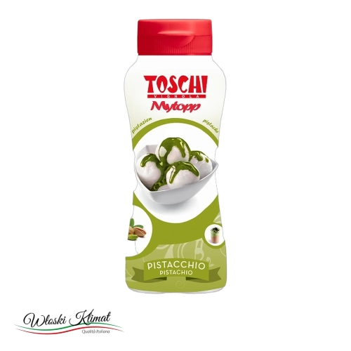 Polewa pistacjowa topping Toschi 200 g - widok z przodu / opakowanie