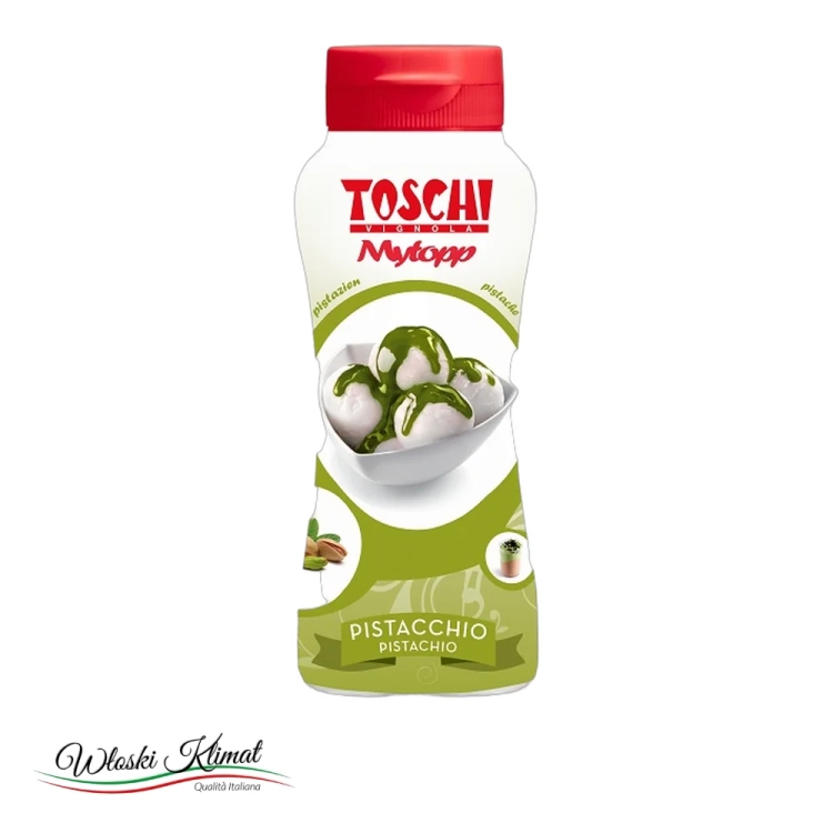 Polewa pistacjowa topping Toschi 200 g - widok z przodu / opakowanie