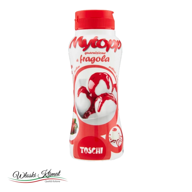 Polewa truskawkowa Fragola TOSCHI 200ml - widok z przodu / opakowanie
