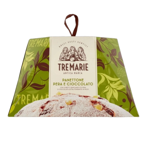 Babka Panettone z czekoladą i gruszką Pera e Cioccolato TRE MARIE 900g - widok szczegółowy 2