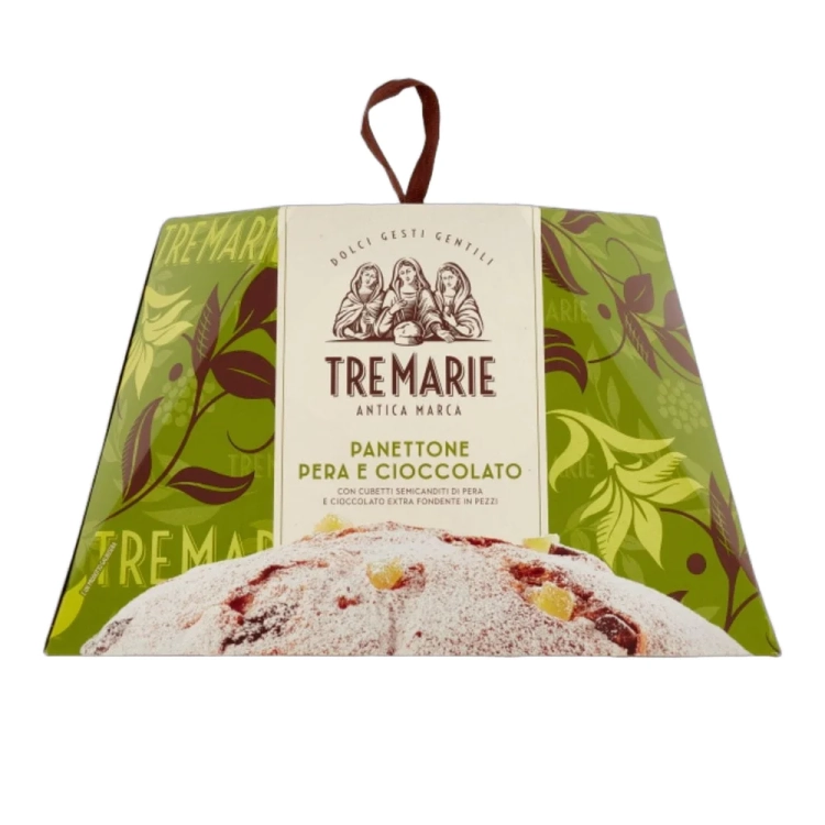 Babka Panettone z czekoladą i gruszką Pera e Cioccolato TRE MARIE 900g - widok szczegółowy 2