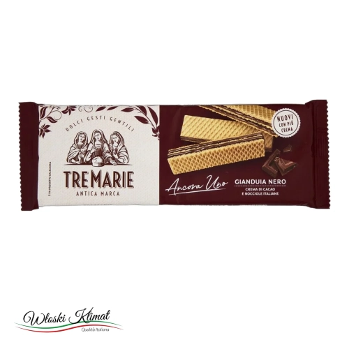 Wafle z nadzieniem kakaowym i orzechów laskowych Gianduia Tre Marie 140 g - widok z przodu / opakowanie