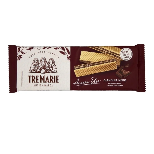 Wafle z nadzieniem kakaowym i orzechów laskowych Gianduia Tre Marie 140 g - widok szczegółowy 2