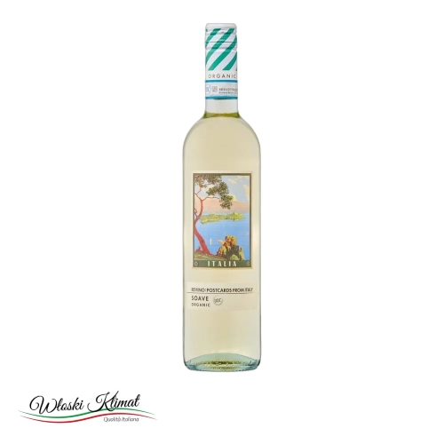 Wino białe Ekologiczne Revino Postcard from Italy Soave Organic 750ml - widok z przodu / opakowanie