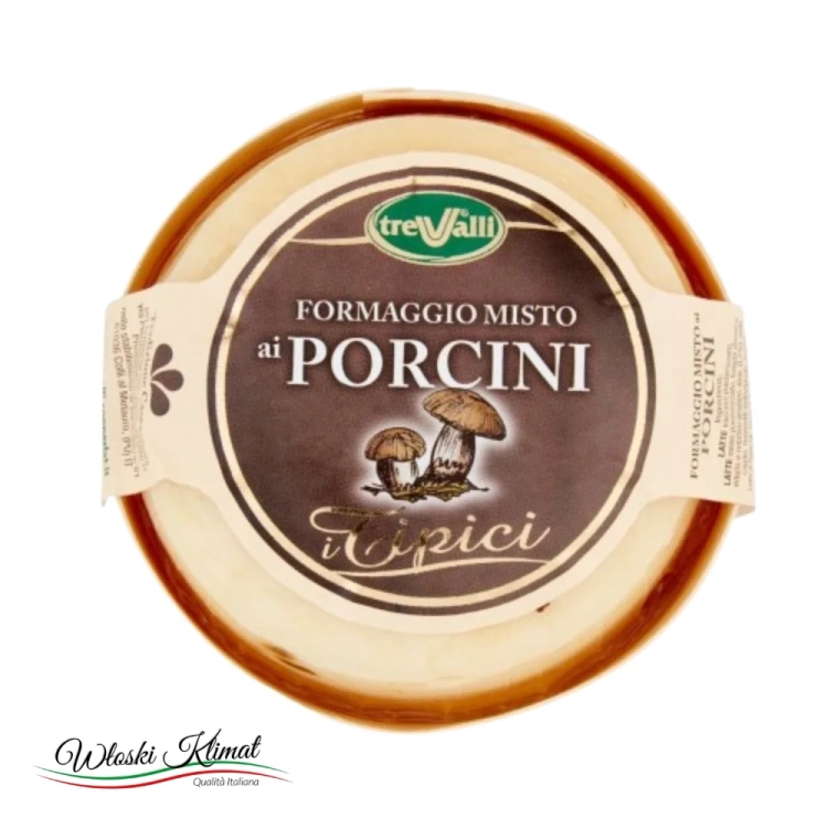 Ser z Prawdziwkami Formaggio misto ai Funghi Porcini Trevalli 180g - widok z przodu / opakowanie