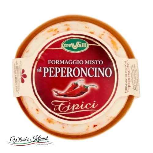 Ser z Papryczką Chilli Formaggio misto al Peperoncino Trevalli 180g - widok z przodu / opakowanie