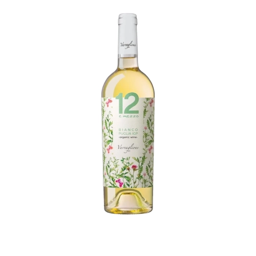 Wino białe 12 e mezzo organic Puglia IGP Varvaglione 750ml - widok szczegółowy 2