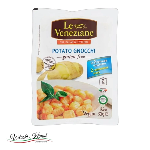 Kluski ziemniaczane Gnocchi di patate bez glutenu Veneziane 500g - widok z przodu / opakowanie
