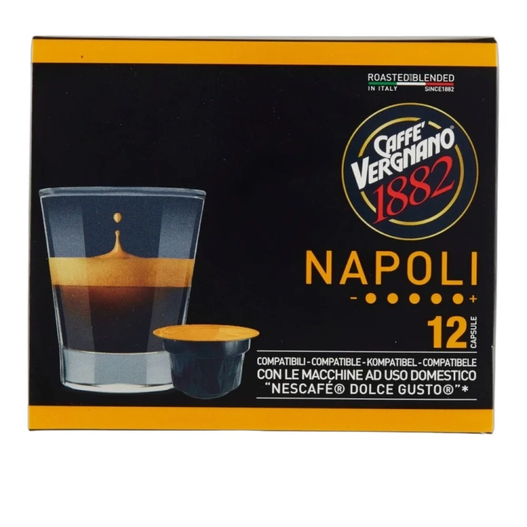 Kawa w kapsułkach kompatybilnych z Nespresso Napoli 12 szt. Vergnano - widok szczegółowy 2