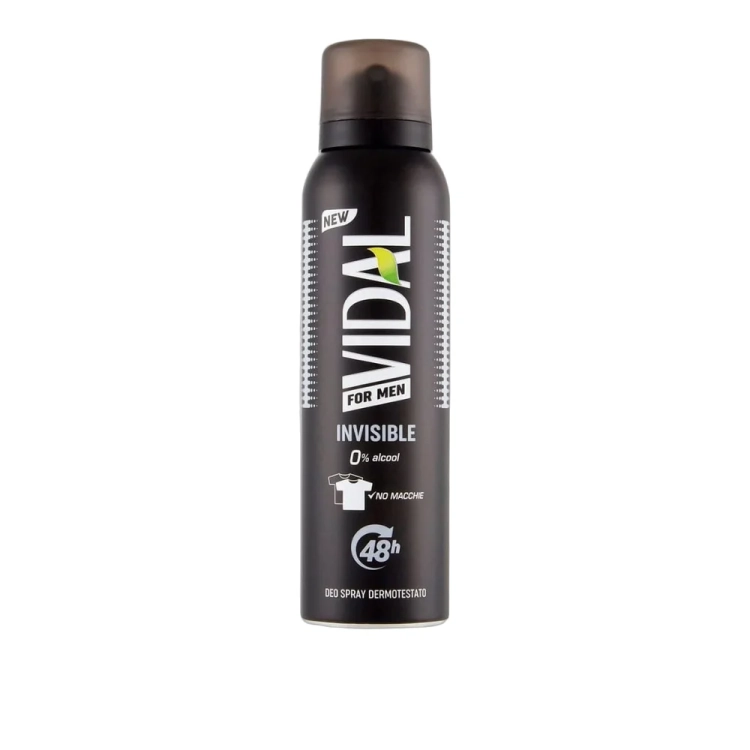 Dezodorant męski Spray Invisibile Men Vidal 150ml - widok szczegółowy 2
