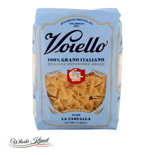 Makaron Farfalle N°192 kokardki VOIELLO 500g - widok z przodu / opakowanie