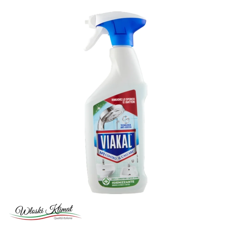 Odkamieniacz SPRAY odkażający VIAKAL 470ml - widok z przodu / opakowanie