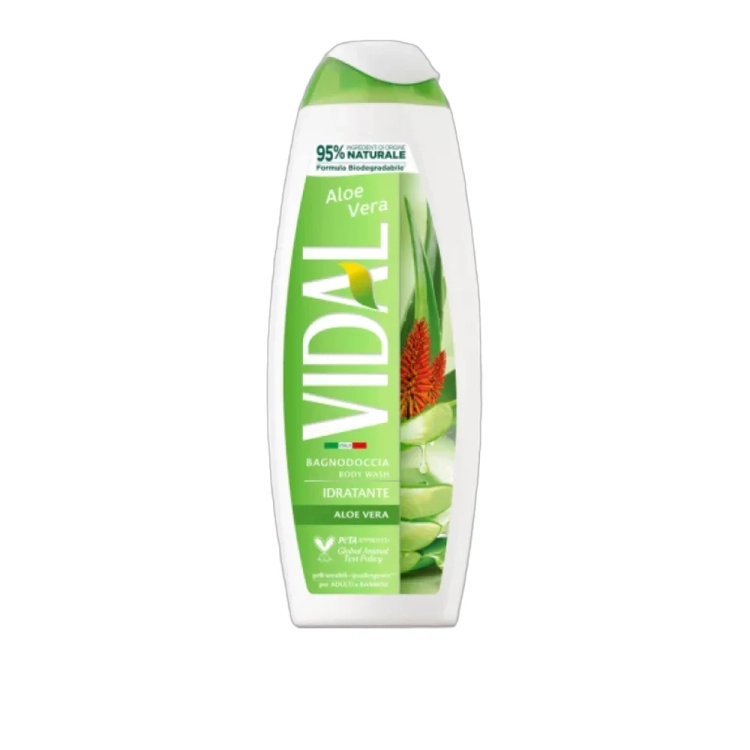 Żel pod prysznic z dodatkiem ekstraktu z aloesu  Aloe Vera VIDAL 500ml - widok szczegółowy 2
