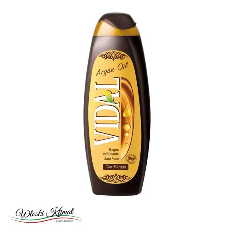 Żel pod prysznic z dodatkiem olejku arganowego Argan Oil VIDAL 500ml - widok z przodu / opakowanie