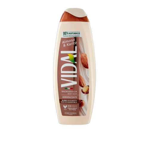 Żel pod prysznic  z dodatkiem Olejku migdałowego i masła Shea VIDAL 500ml - widok szczegółowy 2