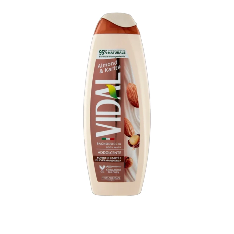 Żel pod prysznic  z dodatkiem Olejku migdałowego i masła Shea VIDAL 500ml - widok szczegółowy 2