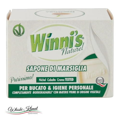 Mydło marsylskie naturalne Sapone di Marsiglia WINNI'S 250g - widok z przodu / opakowanie