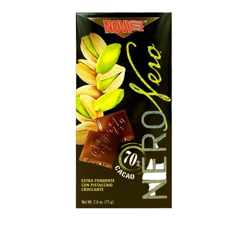 Czekolada z pistacjami NOVI Nero 75g - widok szczegółowy 2