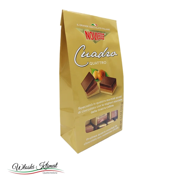 Praliny  orzechowe Novi Cremino Quadro 150 g - widok z przodu / opakowanie